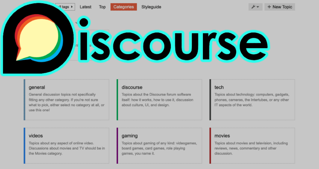How to create a new category in Discourse